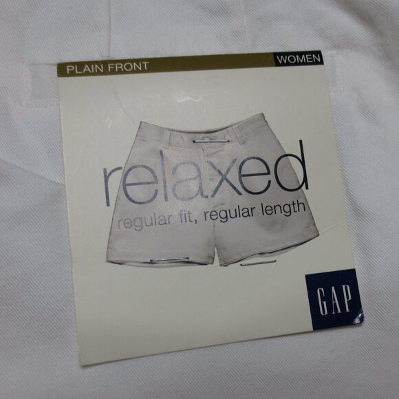 NWT GAP womens SHORTS white BUTTON-FLY relaxed fit HIGH WAIST denim SIZE 6 - Picture 9 of 10